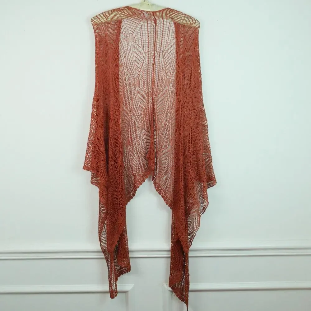 Y2K‎ Crochet Shawl Fishnet Open Lace Wrap Scarf Fairy Grunge Whimsigoth Dainty